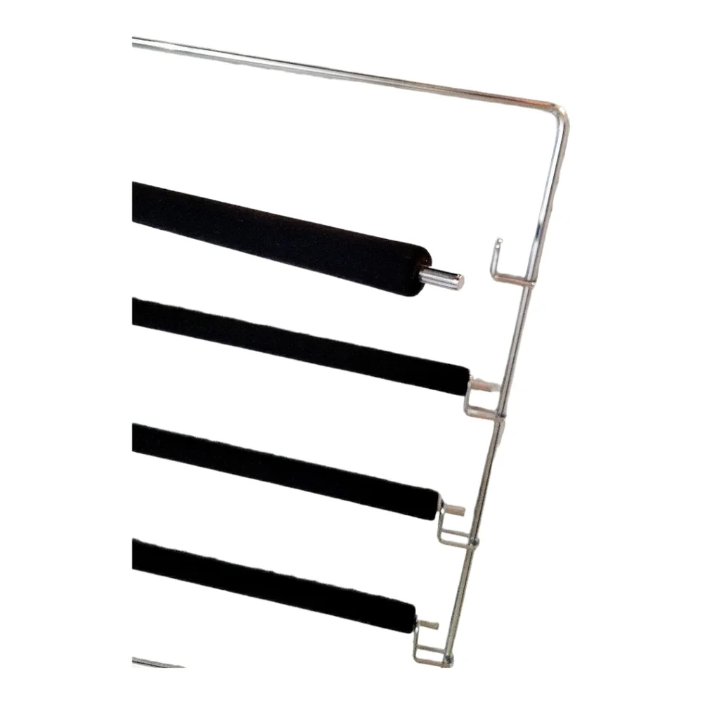 Space saving no wrinkle hangers for closet organization